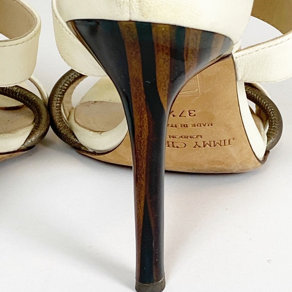 JIMMY CHOO | Limited Edition Cream Heels | 37.5 - Picture 7 of 15